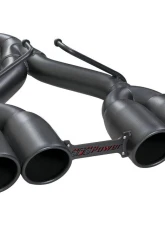 aFe Power Rebel Series 2-1/2" 304 Stainless Steel Catback Exhaust System with Black Tips Jeep Wrangler JL V6-3.6L 2DR | 4DR 2018-2024                                     - 49-38073-B - Image 2