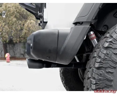 aFe Power Rebel Series 2-1/2" 304 Stainless Steel Catback Exhaust System with Black Tips Jeep Wrangler JL V6-3.6L 2DR | 4DR 2018-2024 - 49-38073-B