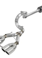 aFe Power Rebel Series 2-1/2" 304 Stainless Steel Catback Exhaust System with Black Tips Jeep Wrangler JL V6-3.6L 2DR | 4DR 2018-2024                                     - 49-38073-P - Image 2