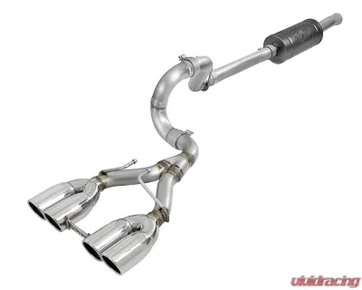 aFe Power Rebel Series 2-1/2" 304 Stainless Steel Catback Exhaust System with Black Tips Jeep Wrangler JL V6-3.6L 2DR | 4DR 2018-2024 - 49-38073-P