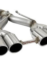 aFe Power Rebel Series 2-1/2" 304 Stainless Steel Catback Exhaust System with Black Tips Jeep Wrangler JL V6-3.6L 2DR | 4DR 2018-2024                                     - 49-38073-P - Image 3