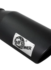 aFe Power Mach Force-XP 4" 409 Stainless Steel Catback Exhaust System with Black Tips Ram 2500 | Power Wagon | 3500 HEMI Gas V8-6.4L 2014-2024                                     - 49-42056-B - Image 2