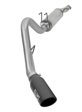aFe Power Mach Force-XP 4" 409 Stainless Steel Catback Exhaust System with Black Tips Ford Super Duty F-250 | F-350 17-24 V8-6.2 | 7.3L 2017-2024                                     - 49-43086-B - Image 5