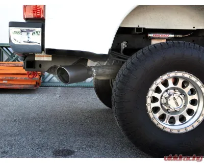 aFe Power Mach Force-XP 4" 409 Stainless Steel Catback Exhaust System with Black Tips Ford Super Duty F-250 | F-350 17-24 V8-6.2 | 7.3L 2017-2024 - 49-43086-B
