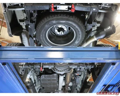 aFe Power Mach Force-XP 4" 409 Stainless Steel Catback Exhaust System with Black Tips Ford Super Duty F-250 | F-350 17-24 V8-6.2 | 7.3L 2017-2024 - 49-43086-B