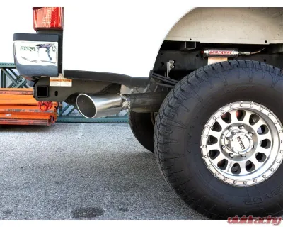 aFe Power Mach Force-XP 4" 409 Stainless Steel Catback Exhaust System with Polished Tips Ford Super Duty F-250 | F-350 17-24 V8-6.2 | 7.3L 2017-2024 - 49-43086-P