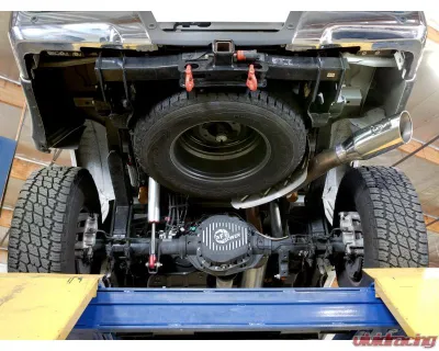aFe Power Mach Force-XP 4" 409 Stainless Steel Catback Exhaust System with Polished Tips Ford Super Duty F-250 | F-350 17-24 V8-6.2 | 7.3L 2017-2024 - 49-43086-P
