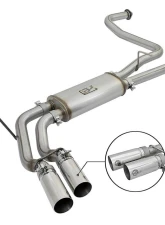 aFe Power Rebel Series 2-1/2" 409 Stainless Steel Catback Exhaust System with Polished Tips Nissan Titan Gas V8-5.6L 2017-2024                                     - 49-46126-P - Image 10