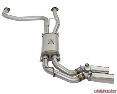 aFe Power Rebel Series 2-1/2" 409 Stainless Steel Catback Exhaust System with Polished Tips Nissan Titan Gas V8-5.6L 2017-2024 - 49-46126-P
