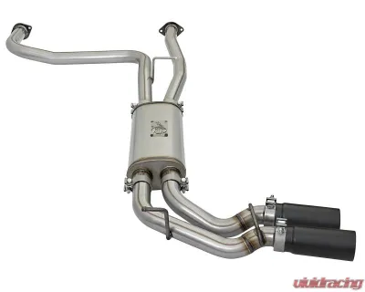 aFe Power Rebel Series 2-1/2" 409 Stainless Steel Catback Exhaust System with Black Tips Nissan Titan Gas V8-5.6L 2017-2024 - 49-46126-B