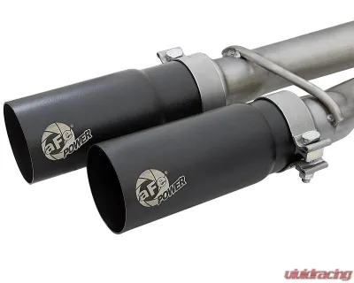 aFe Power Rebel Series 2-1/2" 409 Stainless Steel Catback Exhaust System with Black Tips Nissan Titan Gas V8-5.6L 2017-2024 - 49-46126-B