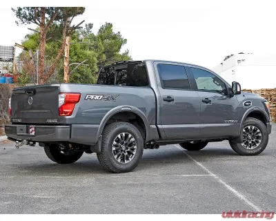 aFe Power Rebel Series 2-1/2" 409 Stainless Steel Catback Exhaust System with Black Tips Nissan Titan Gas V8-5.6L 2017-2024 - 49-46126-B