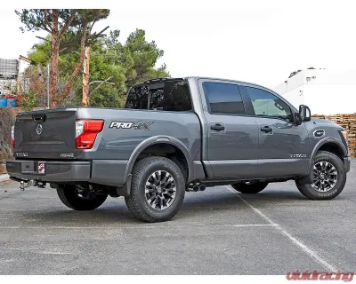 aFe Power Rebel Series 2-1/2" 409 Stainless Steel Catback Exhaust System with Polished Tips Nissan Titan Gas V8-5.6L 2017-2024 - 49-46126-P