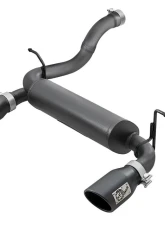 aFe Power Rebel Series 2-1/2" 409 Stainless Steel Axleback Exhaust System with Black Tips Jeep Wrangler JL L4-2.0L t | V6-3.6L 2018-2024                                     - 49-48067-B - Image 8