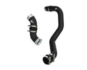 aFe Power BladeRunner Aluminum Hot and Cold Charge Pipe Kit Black GM Diesel Trucks V8-6.6L (td) LBZ | LMM  2006-2010