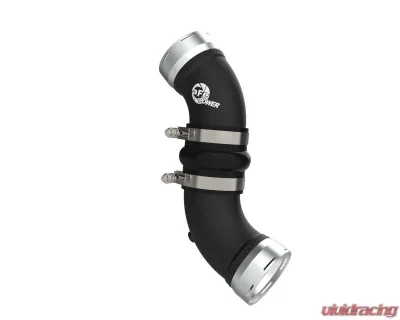 aFe Power BladeRunner 3-1/2 IN Aluminum Cold Charge Pipe Black GM Diesel Trucks V8-6.6L (td) LBZ | LMM 2006-2010 - 46-20059-B