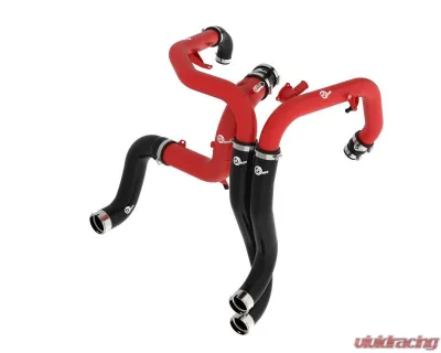 aFe Power BladeRunner 2-1/4 IN & 3 IN Aluminum Hot and Cold Charge Pipe Kit Red Ford Bronco Raptor V6-3.0L (tt) 2022-2024 - 46-20754-R