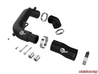 aFe Power Black BladeRunner 2-1/2inch Aluminum Hot Charge Pipe - 46-20778-B