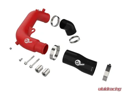 aFe Power Red BladeRunner 2-1/2inch Aluminum Hot Charge Pipe - 46-20778-R