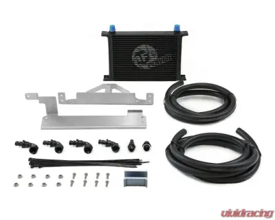 aFe BladeRunner Transmission Oil Cooler Kit for Ford F-150 2015-2020 V6/V8, Black Finish - 46-80008