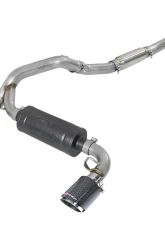 Takeda 3 IN 304 Stainless Steel Cat-Back Exhaust System w/ Carbon Fiber Tip Ford Focus RS 2.3L 4-Cyl 2016-2018                                     - 49-33103-C - Image 8