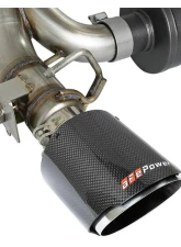 Takeda 3 IN 304 Stainless Steel Cat-Back Exhaust System w/ Carbon Fiber Tip Ford Focus RS 2.3L 4-Cyl 2016-2018                                     - 49-33103-C - Image 2