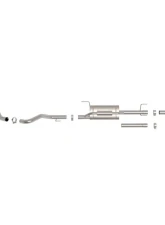 aFe Vulcan Series 2.5" 304 Stainless Steel Catback Exhaust System Toyota Tacoma L4 2.4L (t) 2024-2025                                     - 49-36077 - Image 2