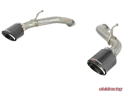 aFe Power Takeda 2-1/2inch 304 Stainless Steel Axle-Back Exhaust System w/ Carbon Fiber Tip - 49-36130NM-C
