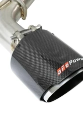 aFe Power Takeda 2-1/2inch 304 Stainless Steel Axle-Back Exhaust System w/ Carbon Fiber Tip                                     - 49-36130NM-C - Image 2
