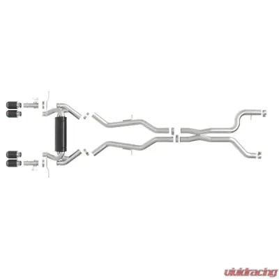 AFE Power MACH Force-Xp 3" to 2-1/2" Stainless Steel Cat-Back Exhaust System for BMW M2 G87 2023-2025 - 49-36353-C