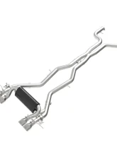 aFe Power MACH Force-Xp 3" to 2-1/2" 304 Stainless Steel Cat-Back Exhaust System w/ Polished Tip BMW M2 (G87) L6-3.0L (tt) 2023-2025                                     - 49-36353-P - Image 3