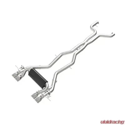 aFe Power MACH Force-Xp 3" to 2-1/2" 304 Stainless Steel Cat-Back Exhaust System w/ Polished Tip BMW M2 (G87) L6-3.0L (tt) 2023-2025 - 49-36353-P