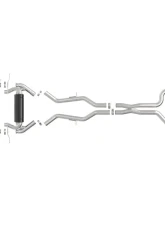 aFe Power MACH Force-Xp 3" to 2-1/2" 304 Stainless Steel Cat-Back Exhaust System w/ Polished Tip BMW M2 (G87) L6-3.0L (tt) 2023-2025                                     - 49-36353-P - Image 2