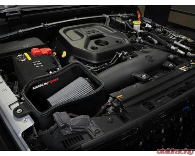 aFe Power Magnum FORCE Stage-2 Cold Air Intake System w/ Pro DRY S Filter Jeep Wrangler JL L4-2.0L 2024-2025 - 54-13081D
