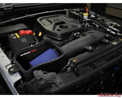 aFe Power Magnum FORCE Stage-2 Cold Air Intake System w/ Pro 5R Filter Jeep Wrangler JL L4-2.0L 2024-2025 - 54-13081R