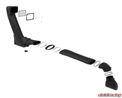 aFe POWER Dynamic Air Scoop D.A.S. Snorkel for Jeep Wrangler JL/JT 2018-2025, Black Polyethylene - 55-21001