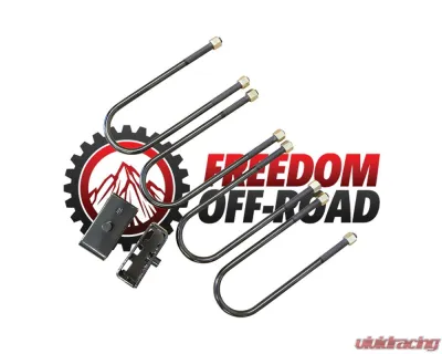 Freedom Off-Road 2 Inch Rear Lift Blocks w/ Extended U-Bolts Dodge Ram 2500 | 3500 1994-2018 - FO-D30120+FO-D404