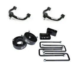 Freedom Off-Road 3 Inch Front Strut Spacer 3 Inch Rear Lift Blocks w/ U Bolts + Lift Front Upper Control Arms Ford F-150 | Lincoln Mark LT 2004-2020