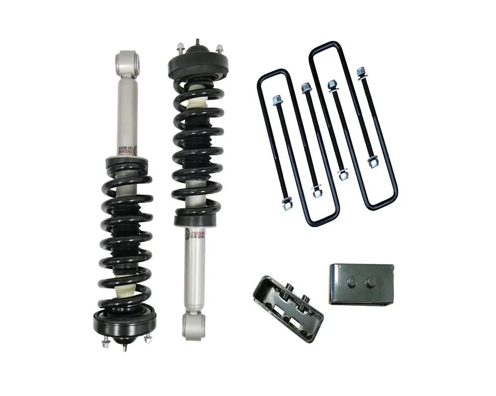 Freedom Off-Road Front 3 Inch Lift Strut / 2 Inch Rear Blocks w/ U Bolts Ford F-150 2009-2013 - FO-F805F30+FO-F404+FO-F30120