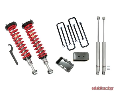 Freedom Off-Road 1-4 Inch Adjustable Coilovers 3 Inch Rear Blocks w/ U Bolts and Shocks Ford F-150 | Lincoln Mark LT 2004-2013 - FO-F904-KIT