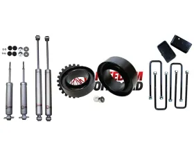 Freedom Off-Road 3 Inch Front / 2 Inch Rear Blocks w/ U-Bolts Lift Leveling  Kit with Shocks GM Silverado | Sierra 1500 1999-2006