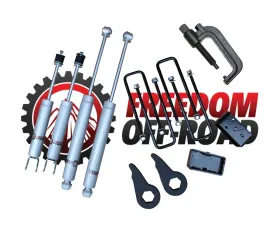 Freedom Off-Road 1-3 Inch Leveling Kit w/ Shocks and Torsion Key Tool GM Silverado | Sierra 1500 1999-2006