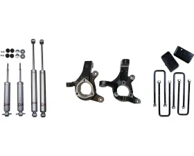 Freedom Off-Road 3 Inch Front Lift Spindles / 2 Inch Rear Blocks w/ U-Bolts and Shocks GM Silverado | Sierra 1500 1999-2006