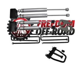 Freedom Off-Road 1-3 Inch Leveling Kit w/Shocks and Torsion Key Tool GM Silverado | Sierra 1500 HD | 2500 HD | 3500 HD 2001-2010