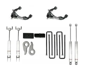 Freedom Off-Road 3 Inch Front + 2 Inch Rear Leveling Kit w/ Shocks and Control Arms GM Silverado | Sierra 2500 HD | 3500 HD 2011-2019