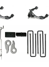 Freedom Off-Road 3 Inch Front + 2 Inch Rear Leveling Kit w/ Shocks and Control Arms GM Silverado | Sierra 2500 HD | 3500 HD 2011-2019                                     - FO-G504-KIT+FO-G704FU - Image 2
