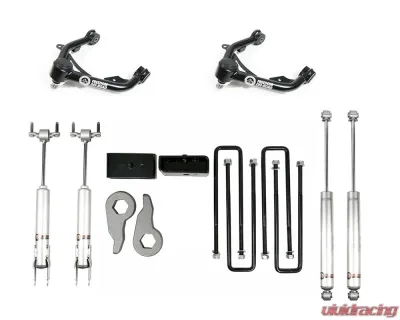 Freedom Off-Road 3 Inch Front + 2 Inch Rear Leveling Kit w/ Shocks and Control Arms GM Silverado | Sierra 2500 HD | 3500 HD 2011-2019 - FO-G504-KIT+FO-G704FU