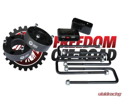 Freedom Off-Road 3 Inch Front Strut Spacer 2 Inch Rear Lift Blocks w/ U Bolts GM Silverado | Sierra 1500 2007-2019 - FO-G603-2AL