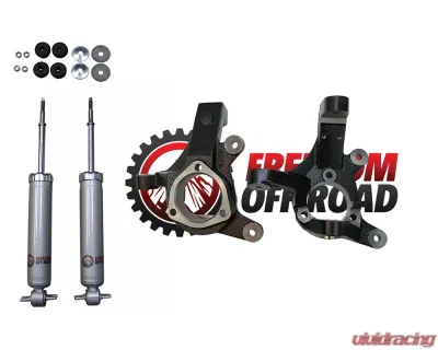 Freedom Off-Road 3 Inch Front Lift Spindles and Front Shocks Cadillac | Chevrolet | GMC RWD 1999-2006 - FO-G701F30+FO-G301-RWDF