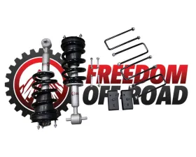 Freedom Off-Road 3 Inch Front Lift Struts 2 Inch Rear Blocks w/ U-Bolts GM Silverado | Sierra 1500 2007-2018